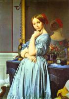 Ingres, Jean Auguste Dominique - Vicomtess Othenin d'Haussonville, nee Louise-Albertine de Br